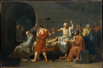 A morte de Sócrates de Jacques Louis David